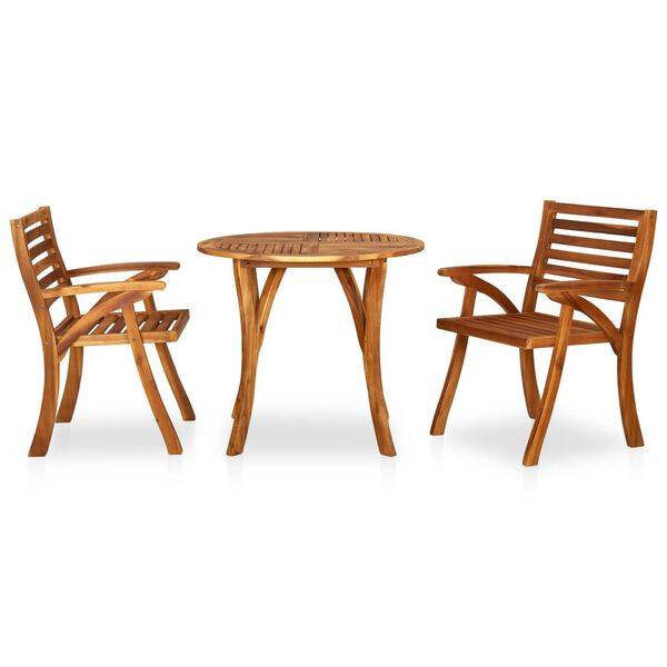 vidaXL 5 Piece Garden Dining Set 85x85 cm Solid Acacia Wood