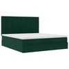 vidaXL Ottoman Bed with Mattresses Dark Green 180x200cm Velvet