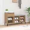 vidaXL Shoe Cabinet Artisan oak 102 x 36 x 60 cm Engineered wood