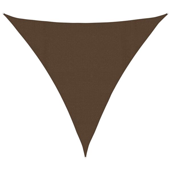 vidaXL Sunshade Sail 160 g/m² Brown 4.5x4.5x4.5 m HDPE