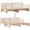 vidaXL Daybed with Trundle and Drawers without Mattress 80x200 cm