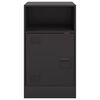 vidaXL Bedside Cabinets 2pcs Black 34.5x39x62 cm Steel