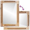 vidaXL Bathroom Mirror Brown 50 x 70 x 3 cm Solid Mango Wood
