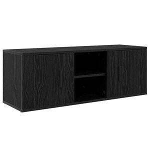 vidaXL TV Cabinet Black Oak 100 x 31.5 x 35 cm Engineered Wood