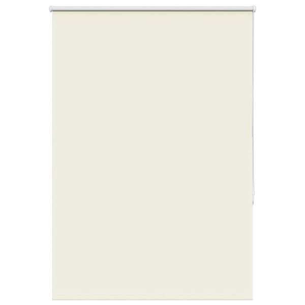 vidaXL Roller Blind Blackout Off White 115x175 cm Fabric Width 110.7 cm Polyester