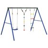 vidaXL Outdoor Swing Set with Swing, Ladder, Disc Swing