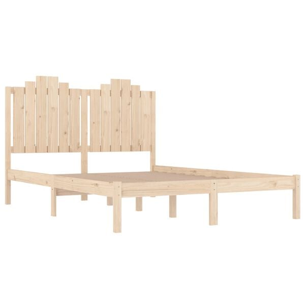 vidaXL Bed Frame without Mattress Solid Wood Super King