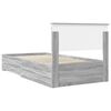 vidaXL Bed Frame with Drawer Grey Sonoma 100 x 200 cm Engineered Wood