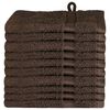 vidaXL Washcloths SOLUND Brown Cotton