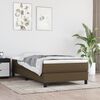 vidaXL Pocket Spring Bed Mattress Dark Brown 90x190x20 cm Fabric