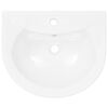 vidaXL Freestanding Basin with Pedestal Ceramic White 520x440x190 mm