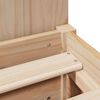 vidaXL Bookcase Bed without Mattress 90x190 cm Single Solid Wood Pine