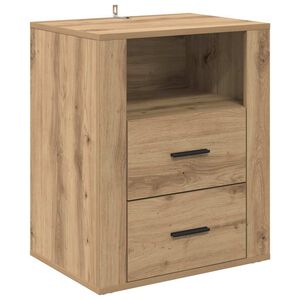 vidaXL Bedside Cabinet Artisan Oak 35 x 50 x 60 cm Engineered Wood