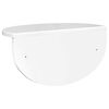 vidaXL Wall Shelf High Gloss White 38 x 19 x 19 cm Engineered Wood