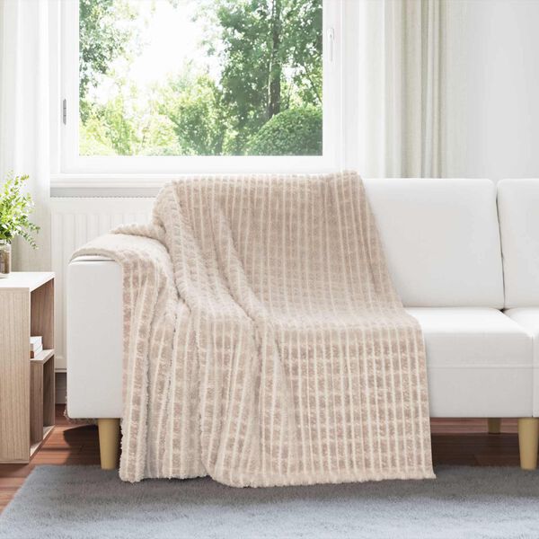vidaXL Throw Blankets 6 pcs Beige 200 x 150 cm Fleece