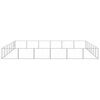 vidaXL Dog Kennel Silver 36 m² Steel