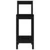 vidaXL 5 Piece Bar Set Black Solid Wood Pine