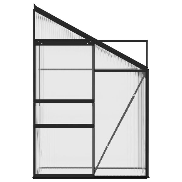 vidaXL Greenhouse Anthracite Aluminium 1.38 m&sup3;