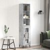 vidaXL Highboard Concrete Grey 34.5x34x180 cm Engineered Wood