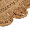 vidaXL Area Rug Hand-braided Jute 90 cm Round