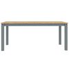 vidaXL 4 Piece Dining Set Panama Grey Solid Wood Pine
