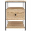 vidaXL Bedside Cabinet Sonoma Oak 40x42x56 cm Engineered Wood