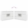 vidaXL Sideboard High Gloss White 100 x 30 x 65.6 Engineered Wood