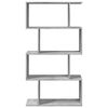 vidaXL Room Divider Bookcase 4-Tier Concrete Grey 70x24x129 cm Engineered Wood