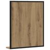 vidaXL Mirror Artisan oak 50 x 12 x 60 cm Glass and Engineered Wood