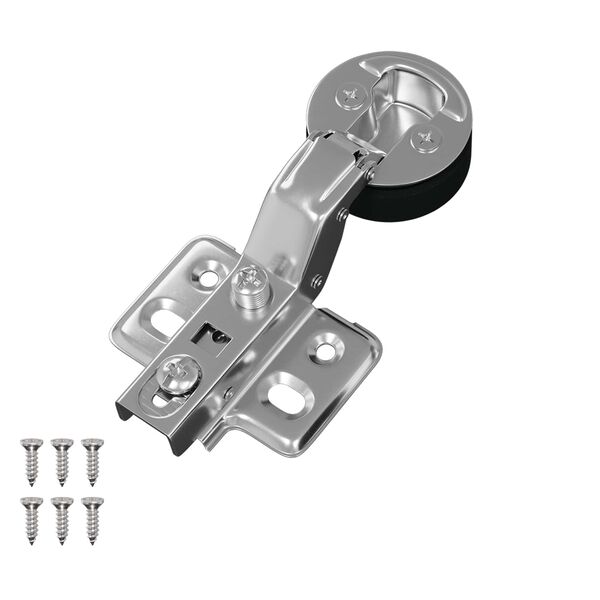 vidaXL Hinge 123 pcs Silver 35 mm Iron