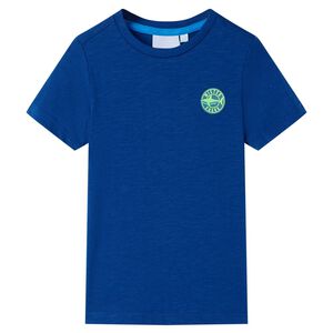 vidaXL Kids' T-shirt Dark Blue 104