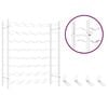 vidaXL Wine Rack for 48 Bottles White Metal