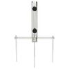 vidaXL Parasol Base with Ground Spikes for &Oslash;32-38 mm Silver Steel
