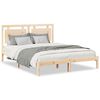 vidaXL Extra Long Bed Frame without Mattress&nbsp;140x210 cm Solid Wood