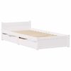 vidaXL Bed Frame without Mattress White 90x200 cm Solid Wood Pine