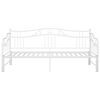 vidaXL Pull-out Sofa Bed Frame without Mattress White Metal 90x200 cm