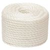 vidaXL Work Rope White 12 mm 100 m Polypropylene