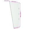 vidaXL Side Panel for Door Canopy Transparent 50x100 cm Tempered Glass