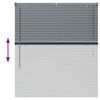 vidaXL Venetian Blinds Manual Dark Grey 130 x 120 cm Aluminium