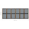 vidaXL 6-Panel Room Divider Black 420x170 cm