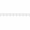 vidaXL Garden Fence with Spear Top Steel 1506x120 cm Black