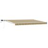vidaXL Manual Awning Frame with LEDs Green, Yellow and White 4.5 x 3 m