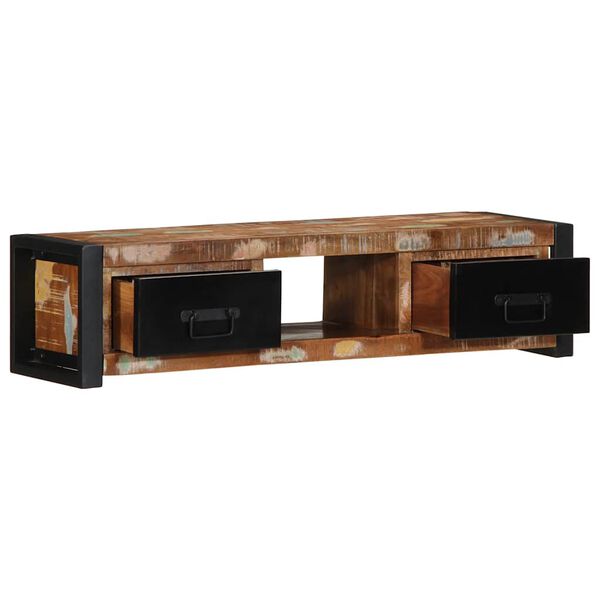 vidaXL TV Cabinet 100x30x25 cm Solid Wood Reclaimed
