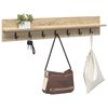 vidaXL Wall-Mounted Coat Rack Sonoma Oak 100 x 10.5 x 18 cm