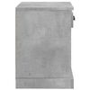 vidaXL Bedside Cabinet Concrete Grey 43x36x50 cm