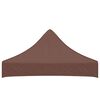 vidaXL Party Tent Roof 2x2 m Brown 270 g/m&sup2;