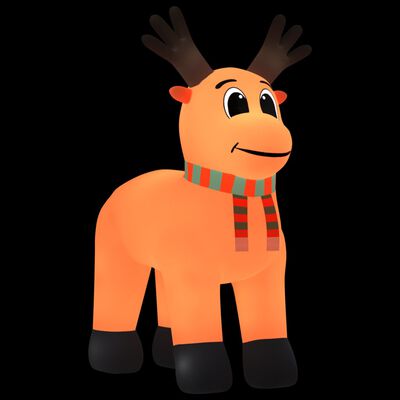 vidaXL Christmas Inflatable Reindeer with LEDs 500 cm
