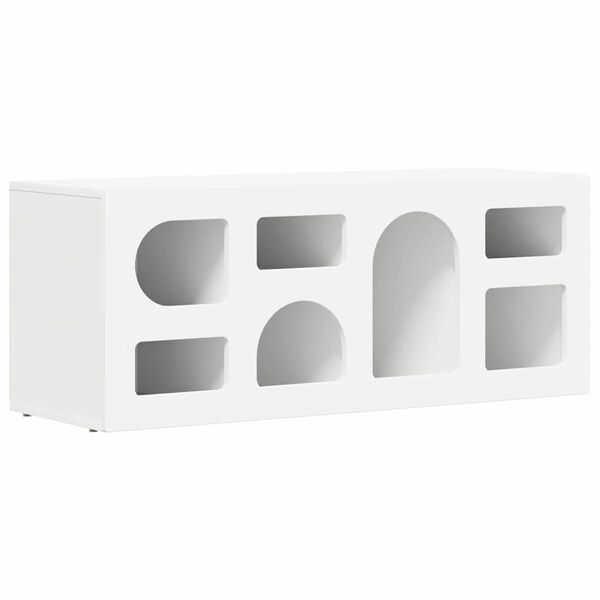 vidaXL TV Cabinet White 100 x 35 x 40 cm Engineered Wood