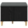 vidaXL Hall Bench with Cushion with Storage Black Oak 60 x 38 x 46 cm