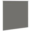 vidaXL Roller Blind Blackout Grey 145x175 cm Fabric Width 141.6 cm Polyester